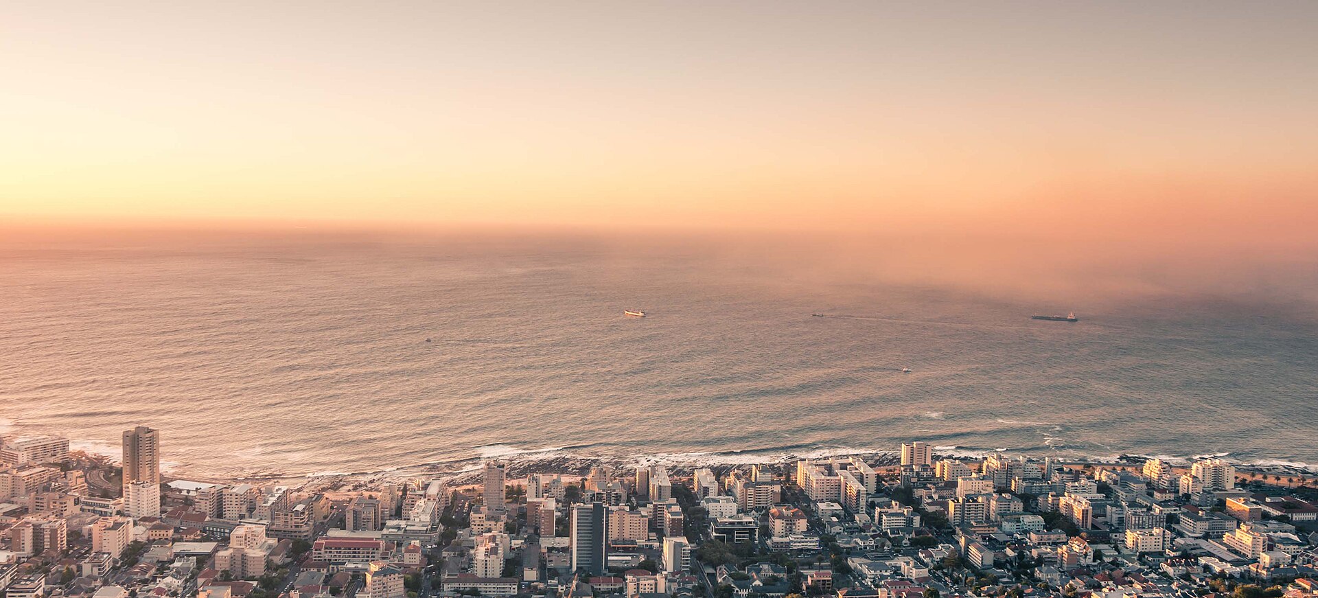 Cape Town aglow from Lion's Head