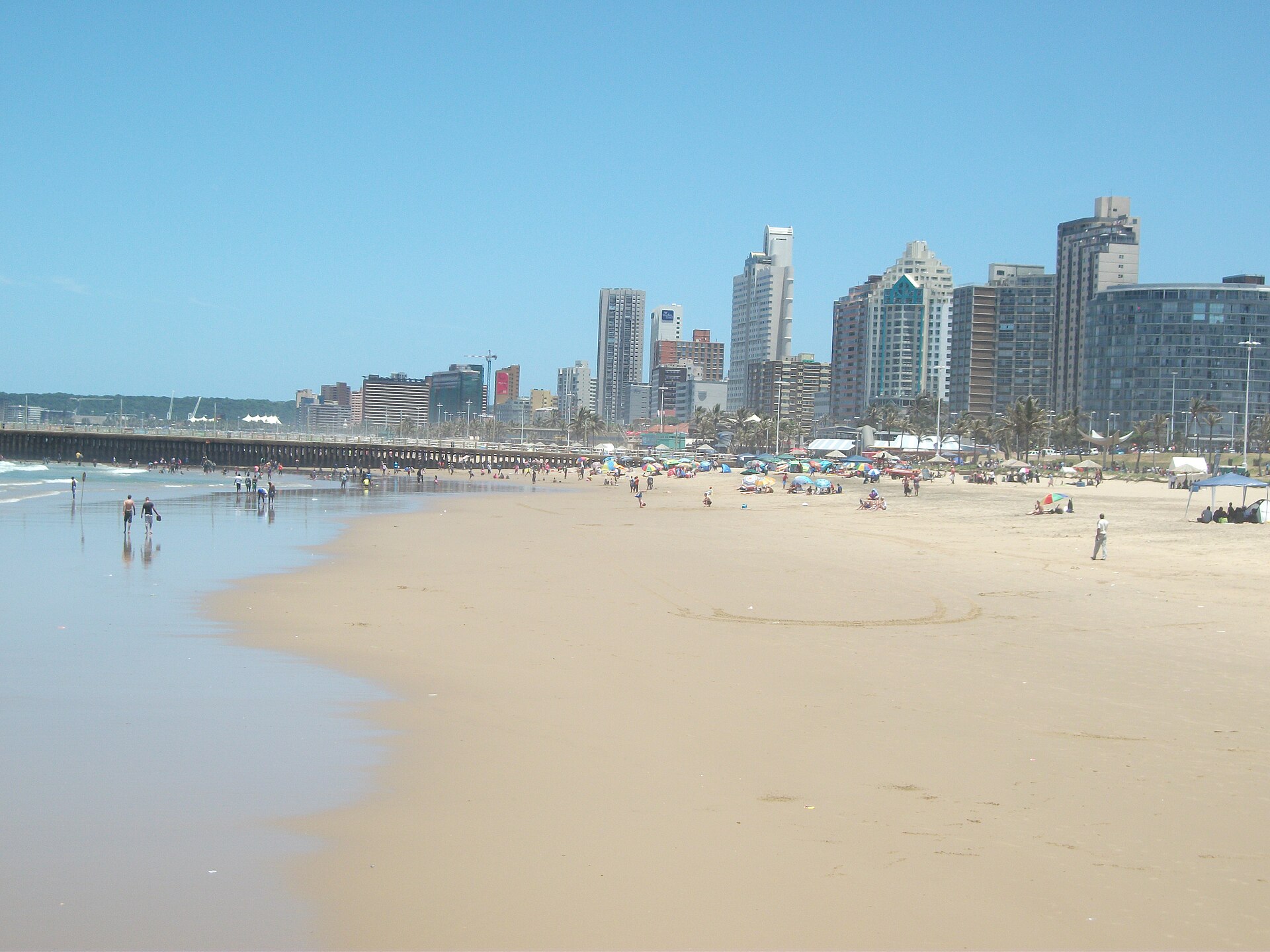 Durban's Golden Mile beachfront