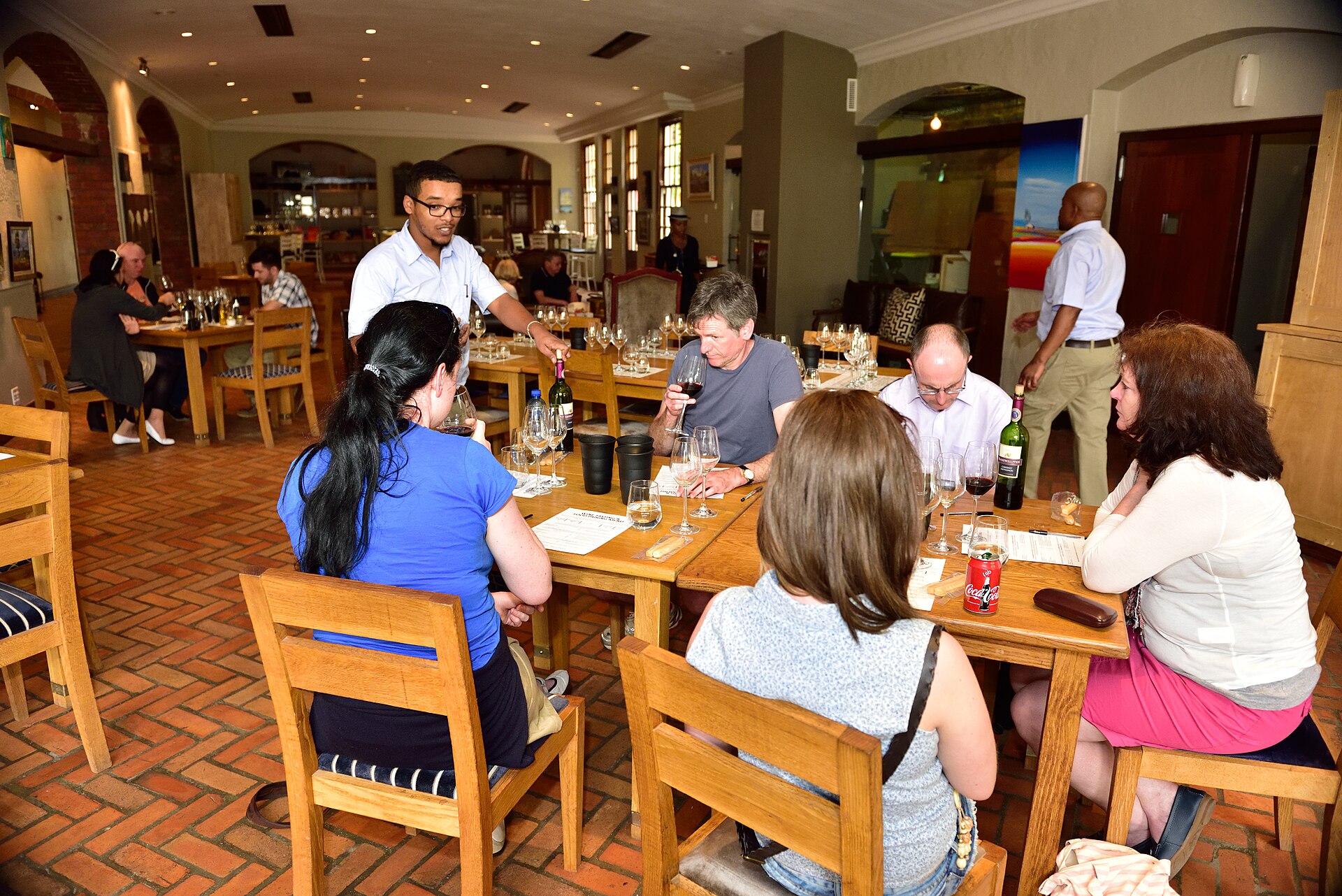Sampling estate wines in Paarl and Franschhoek