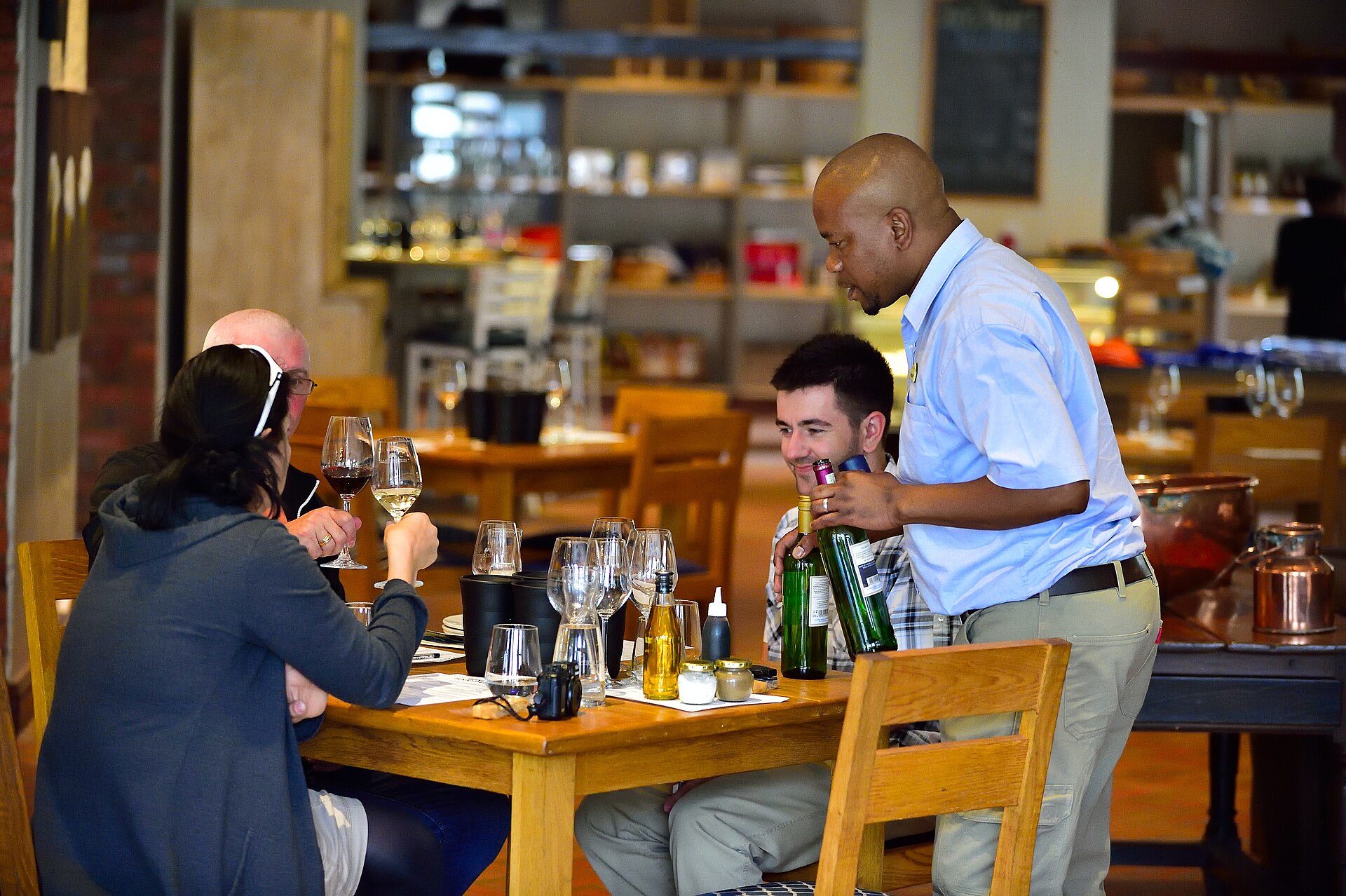 Wine and dining at a Cape wine estate
