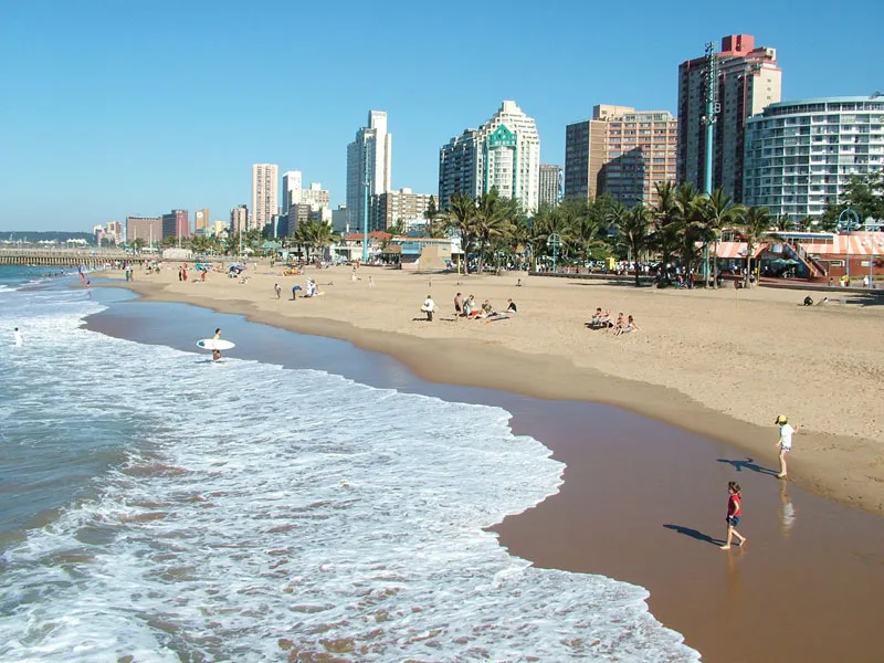 Durban's Golden Mile beachfront