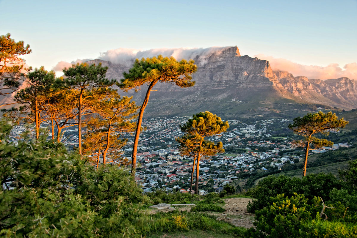 Table Mountain above Cape Town