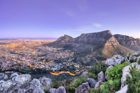 The view from Table Mountain and Signal Hill